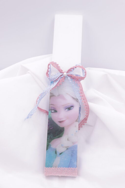 Λαμπάδα decoupage Frozen