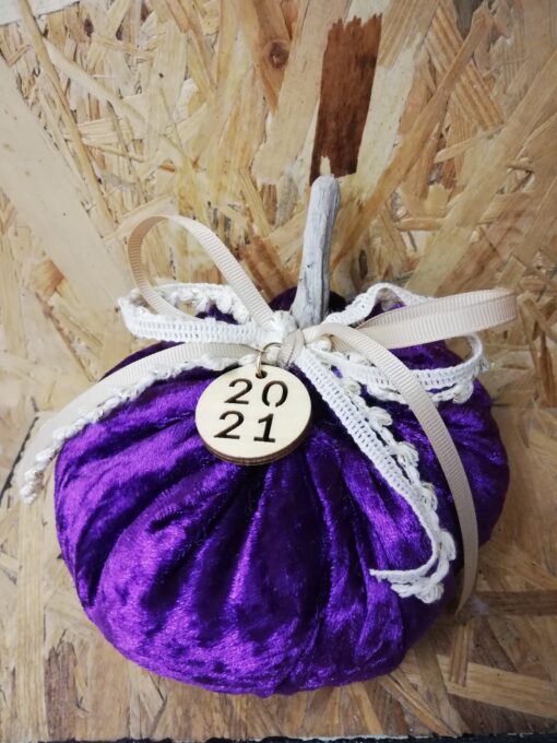 Handmade purple pumpkin