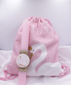 Σετ λαμπάδα με τσαντάκι πλάτης κύκνος