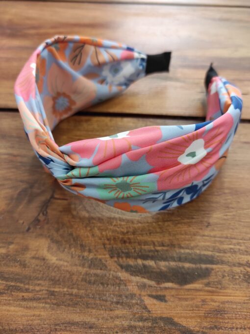 Light blue floral hairband