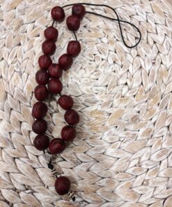 Αρωματικό κομπολόι μοσχοκάρυδο μπορντώ χρώματος