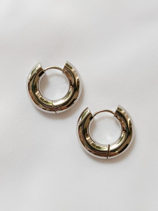 Bold hoops silver