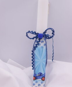 Πασχαλινή χειροποίητη λαμπάδα με σχέδιο Sonic