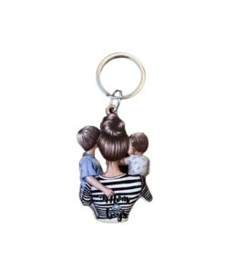 Μπρελόκ "Μαμά δύο αγόρια"