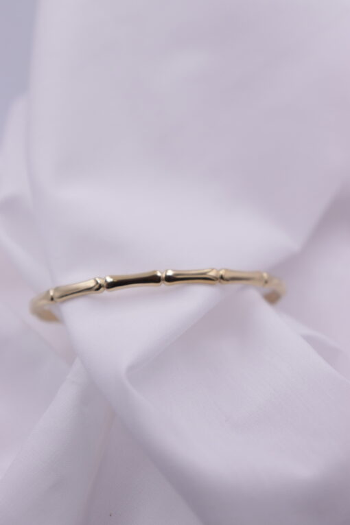 Bamboo gold cuff βραχιόλι