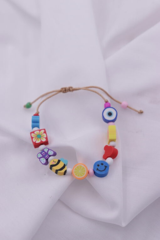 Multi colour fimo παιδικό βραχιόλι