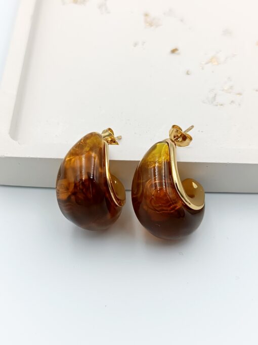 Honey crystal earrings