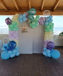 Backdrops with balloons under the sea
